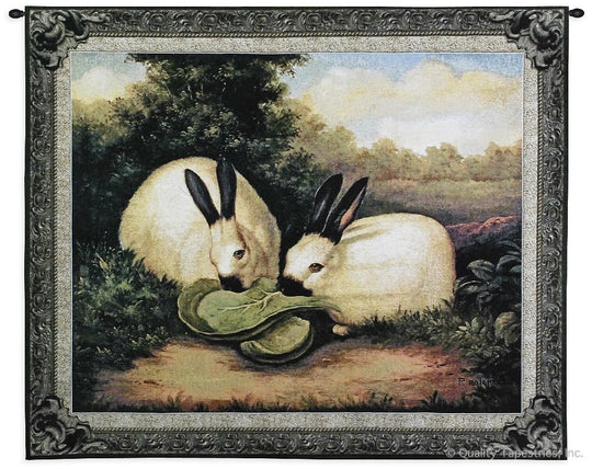 Two Himalayan Rabbits Wall Tapestry