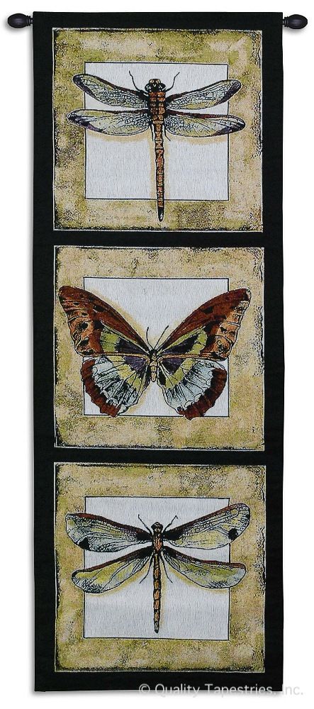 Dragonfly & Butterflies II Wall Tapestry