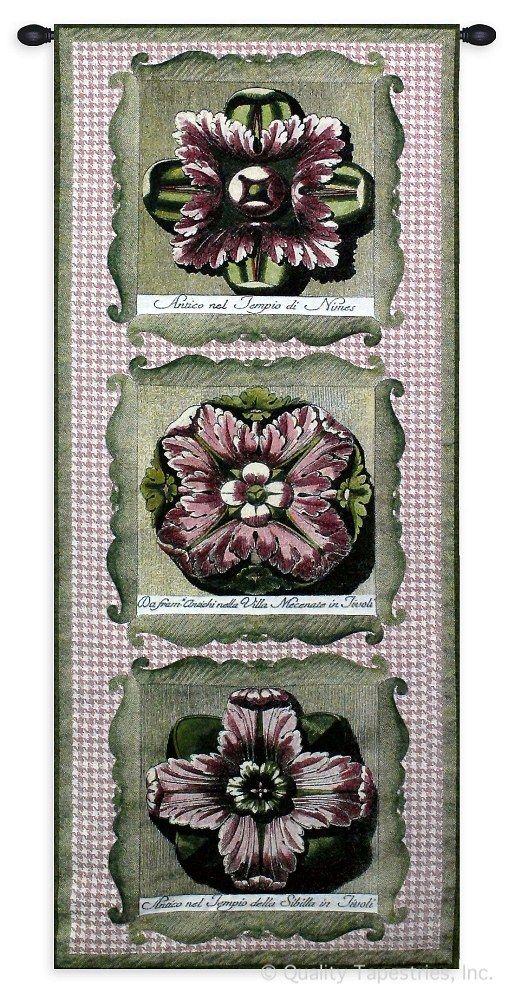 Haute Pink Medallion Trio Wall Tapestry
