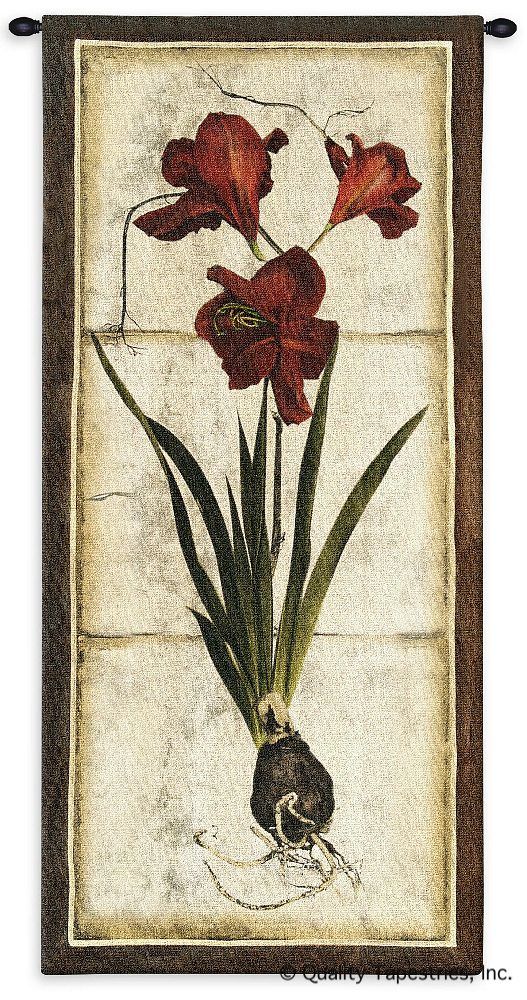 Red Tulip Study II Wall Tapestry