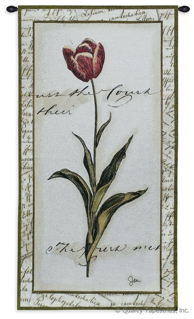 Pink Tulip I Flower Vintage Wall Tapestry
