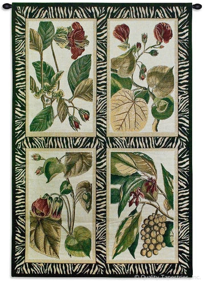 Floral Quad Wall Tapestry