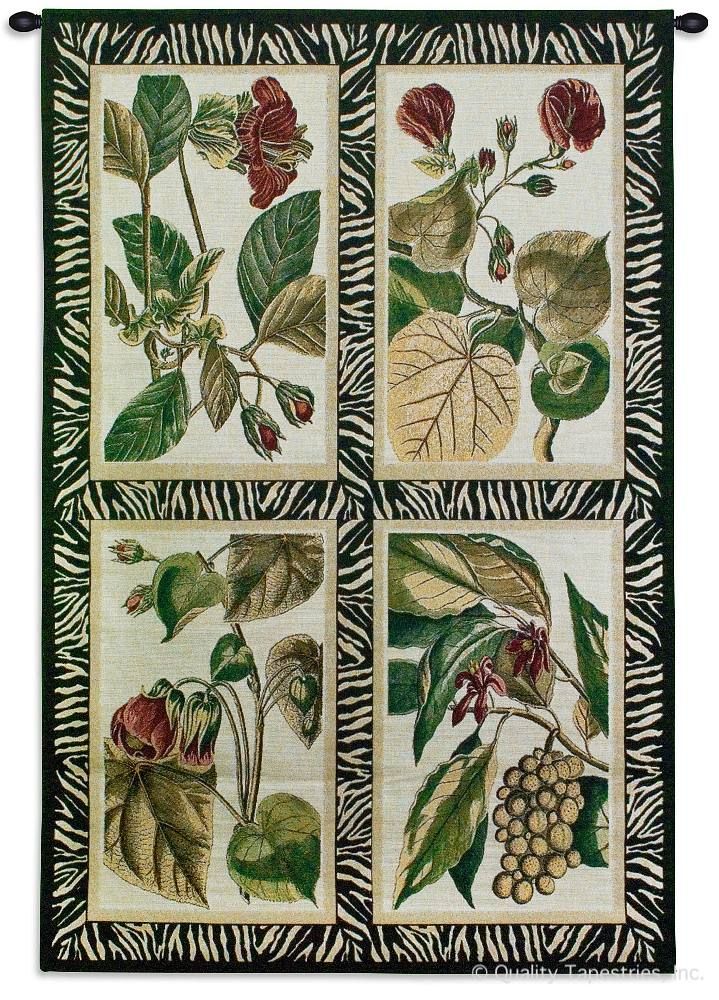 Floral Quad Wall Tapestry
