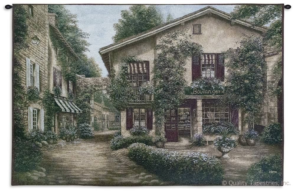 European Village Wall Tapestry