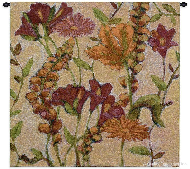 Garden Flowers Wall Tapestry
