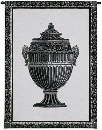 Empire Urn Black & White I Wall Tapestry