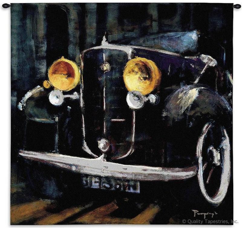 Classic Car Headlights Wall Tapestry