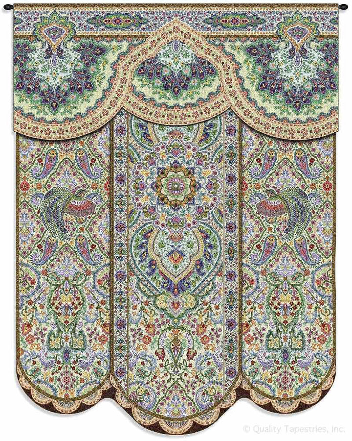 Indian Paradise Garden Wall Tapestry