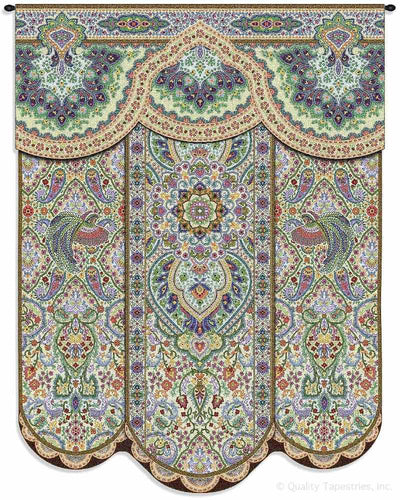 Indian Paradise Garden Wall Tapestry