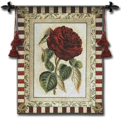 Red Rose I Country Kitchen Wall Tapestry