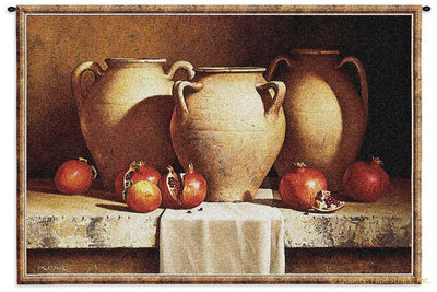 Clay Urns Western Still Life Wall Tapestry