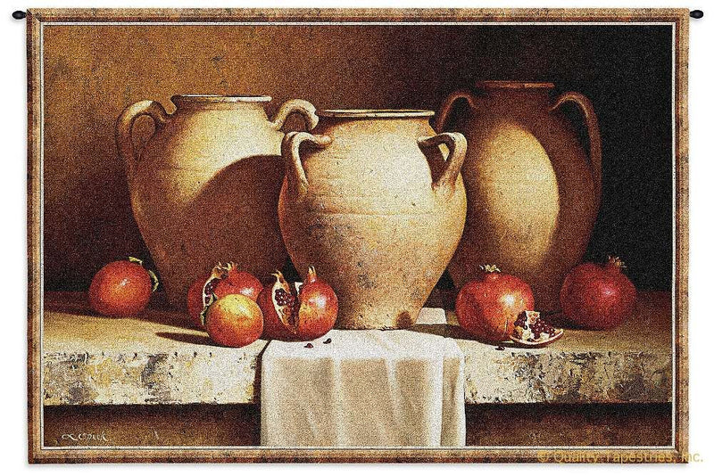 Clay Urns Western Still Life Wall Tapestry