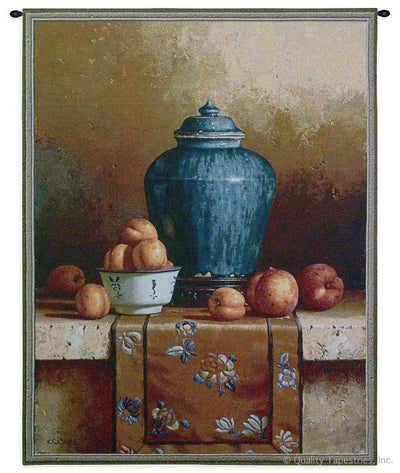 Ginger Jar Rustic Still Life Wall Tapestry
