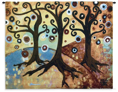 Natasha Wescoat Three Trees Wall Tapestry