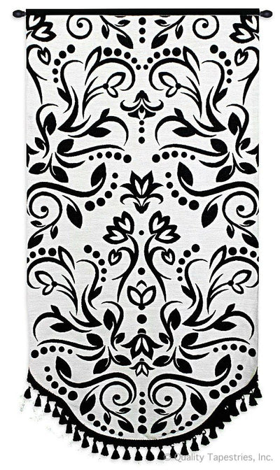 Black & White Motif Wall Tapestry