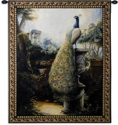 Peacock Luogo Tranquillo Wall Tapestry