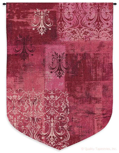 Damask Wineberry Arabian Wall Tapestry