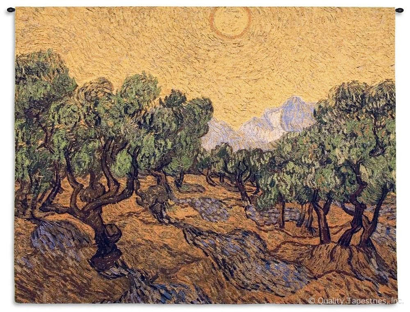 Van Gogh Olive Trees Wall Tapestry