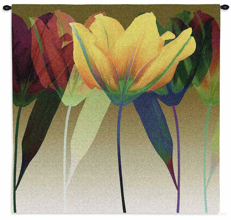 Abstract Tulips Wall Tapestry