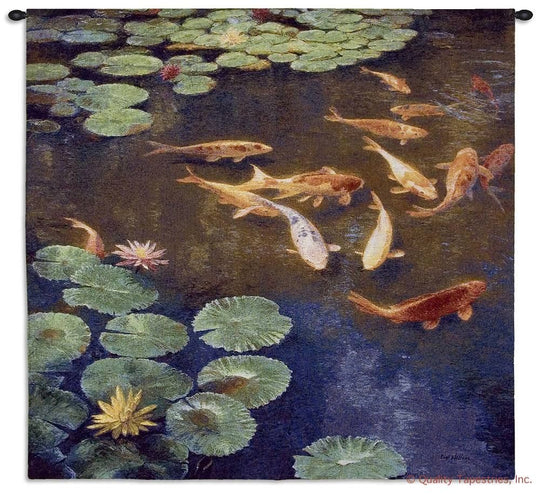 Koi Pond Wall Tapestry