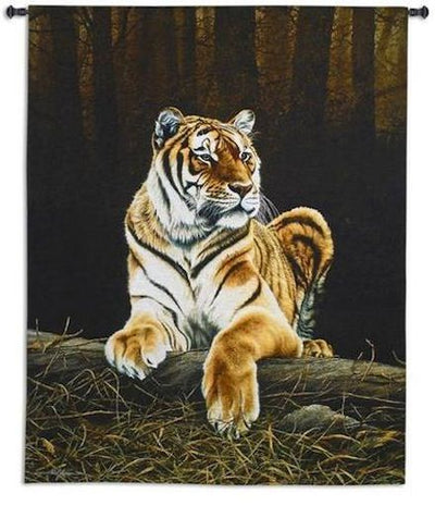 Tiger Jungle Chenille Wall Tapestry