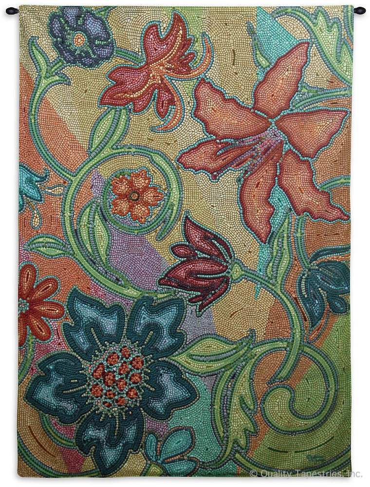 Garden Mosaic Wall Tapestry