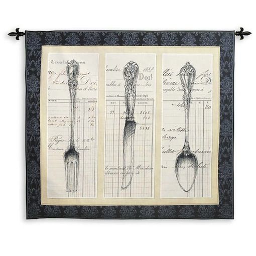Kitchen Utensils Wall Tapestry