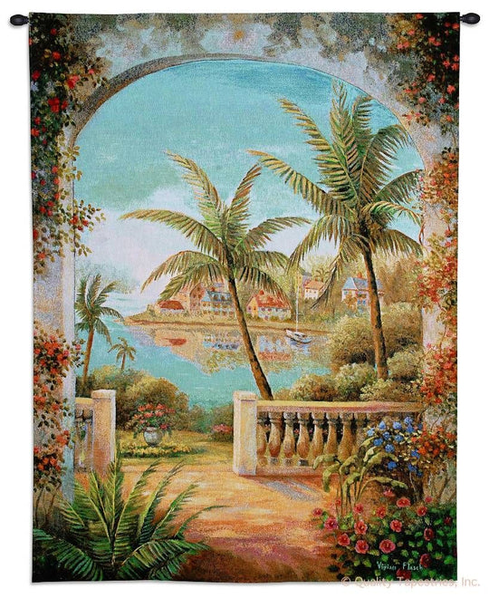 Tropical Terrace Wall Tapestry