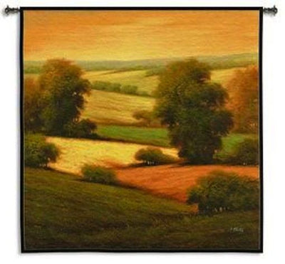 Amber European Landscape Wall Tapestry