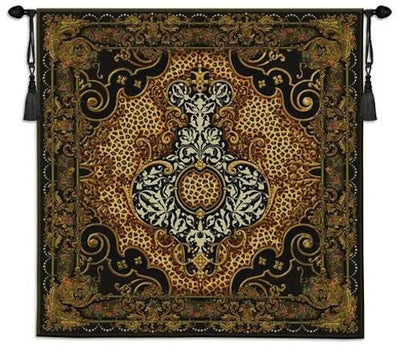 Onyx Safari Leopard Print Wall Tapestry