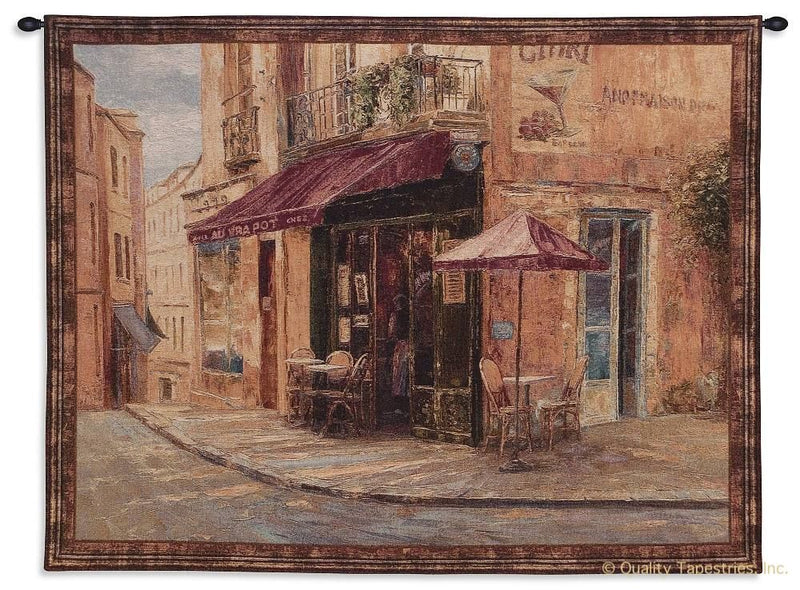 Hillside Cafe Wall Tapestry