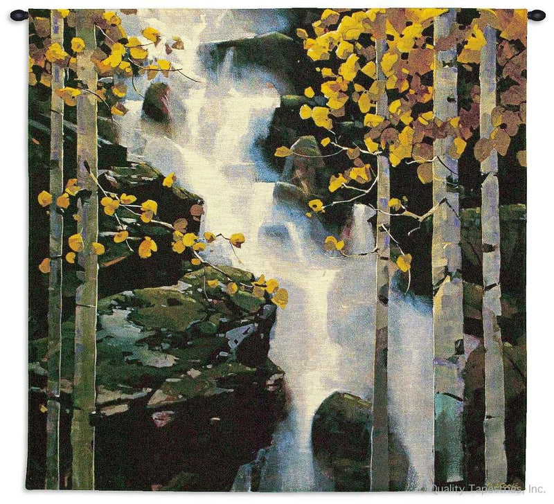 Mountain River Waterfall Wall Tapestry