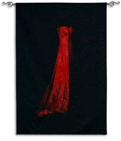 Scarlett Chenille Dress on Black Wall Tapestry