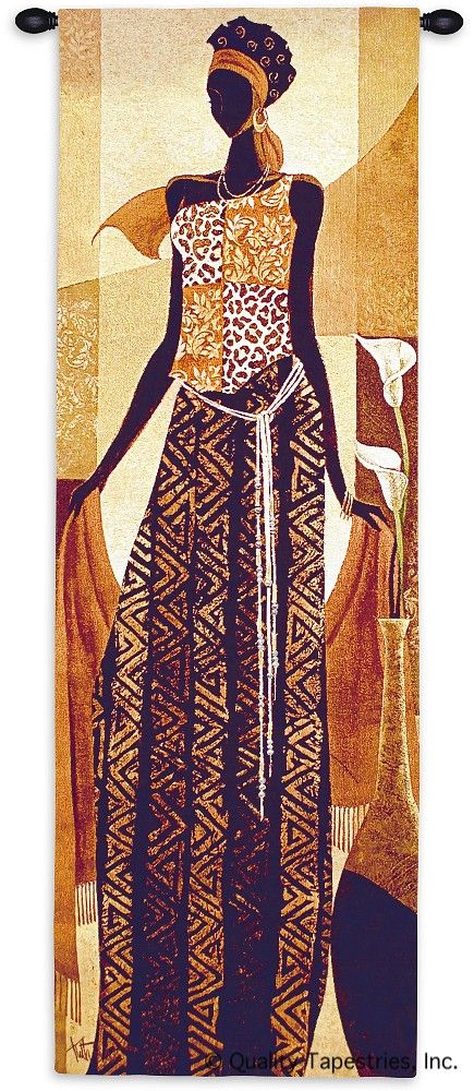 Modern African Woman I Wall Tapestry