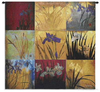 Li-Leger Iris Nine Patch I Wall Tapestry