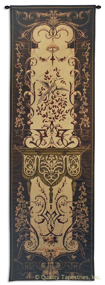 Scrolling Motif Autumn I Extra Long Wall Tapestry