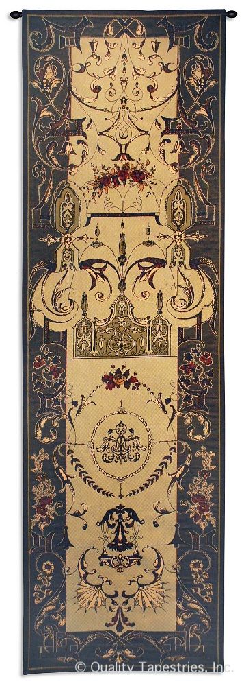 Scrolling Motif Autumn II Extra Long Wall Tapestry