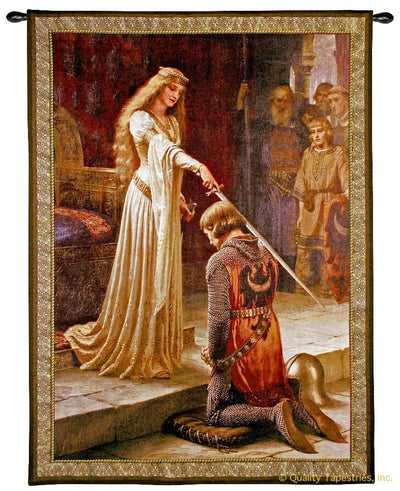 Edmund Leighton Accolade Wall Tapestry