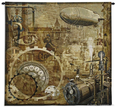 Steampunk Victorian Era Wall Tapestry