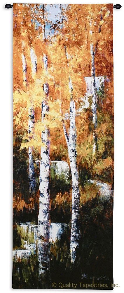 Autumn Birch Trees I Wall Tapestry