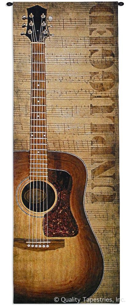 Guitar Acoustic Unplugged Wall Tapestry