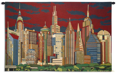 Skyscrapers of America Wall Tapestry