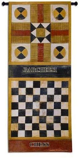 Game Room I Vertical Wall Tapestry