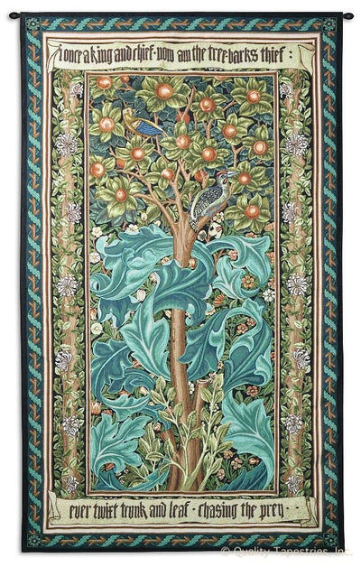 William Morris Woodpecker II Wall Tapestry
