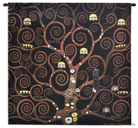 Gustav Klimt Stoclet Frieze Schwarz Wall Tapestry