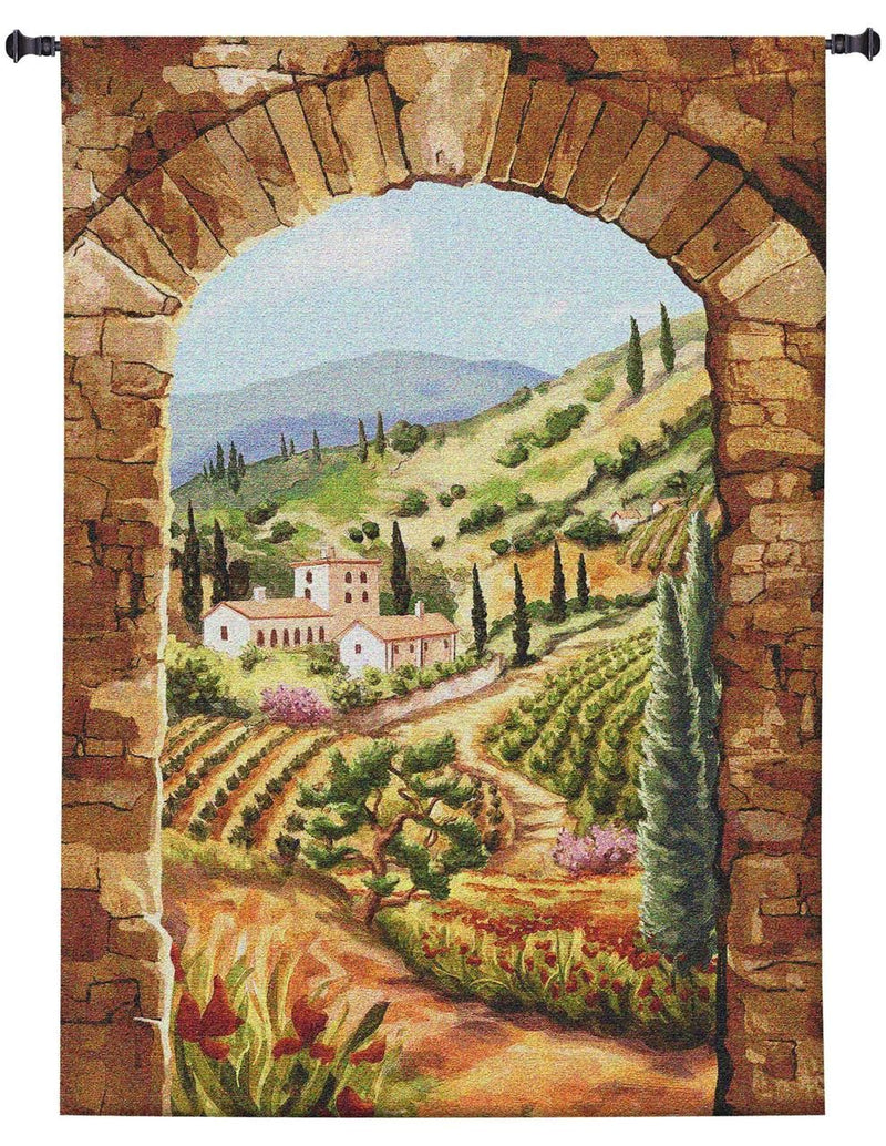 Tuscan Vineyard Wall Tapestry