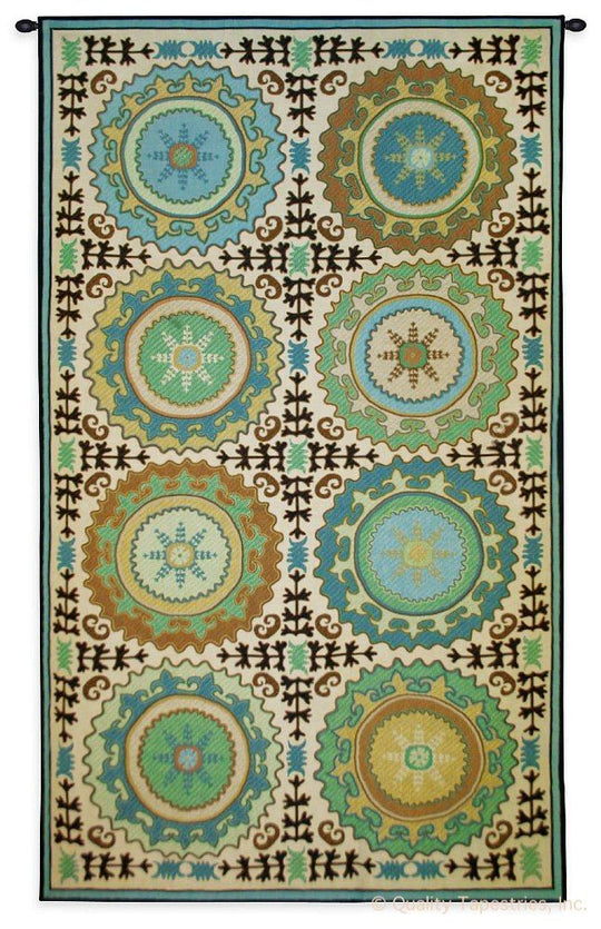 Suzani Rosettes Wall Tapestry