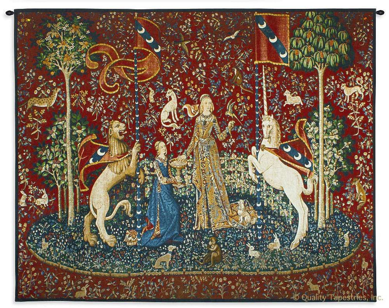 Lady and the Unicorn Sense of Taste Wall Tapestry