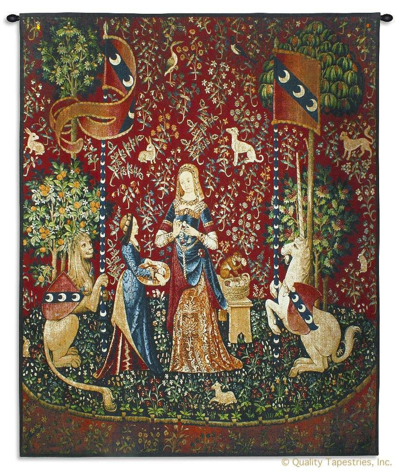 Lady and the Unicorn Sense of Smell Wall Tapestry