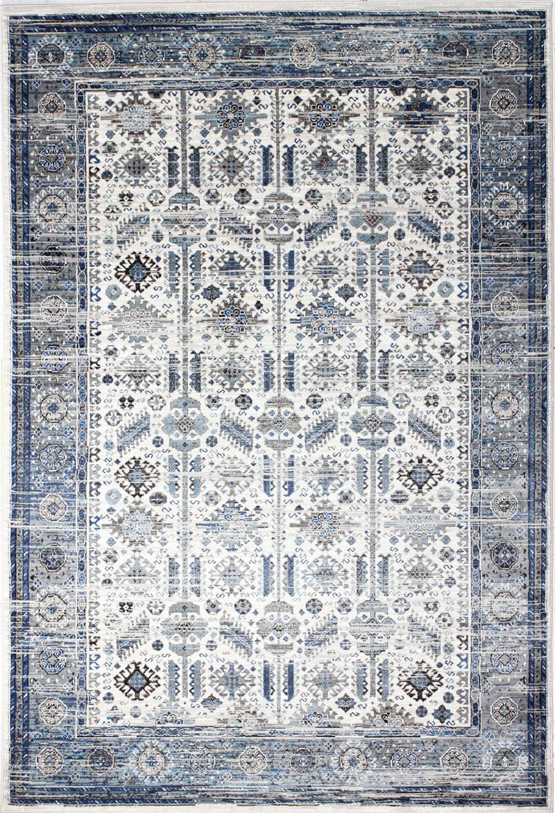 Cambridge Area Rug, Ivory Blue